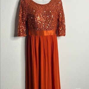Ever Pretty Orange Cocktail Dress for Weddings